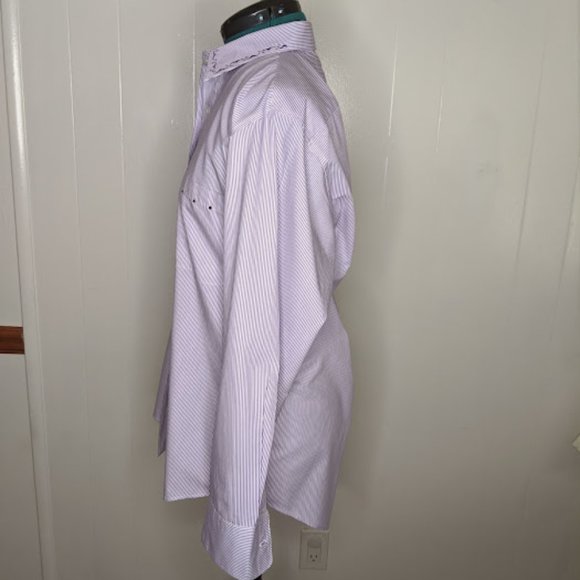 H&J Embroidered Striped Long Sleeve Shirt. Size S. - Picture 5 of 10